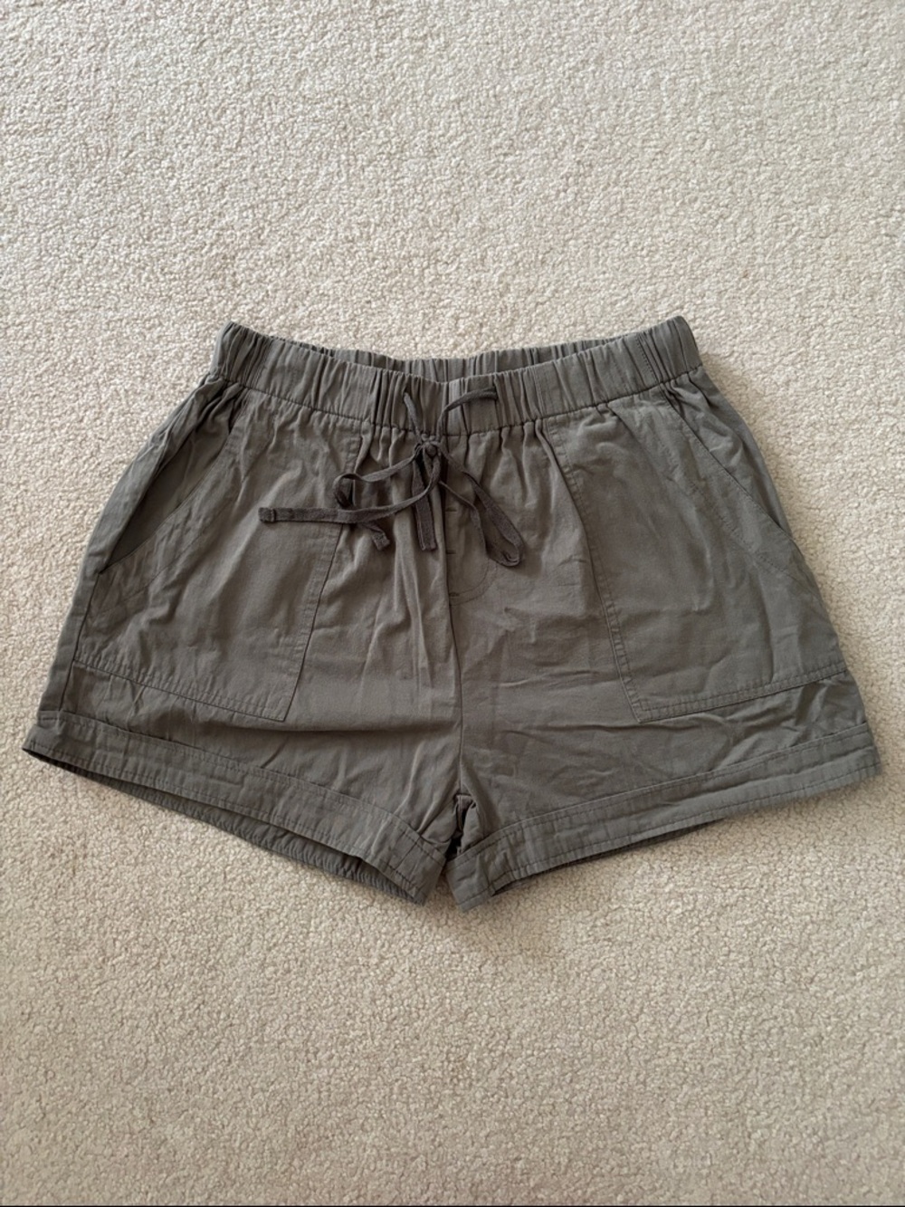 Everyday Drawstring Women's Shorts - Olive